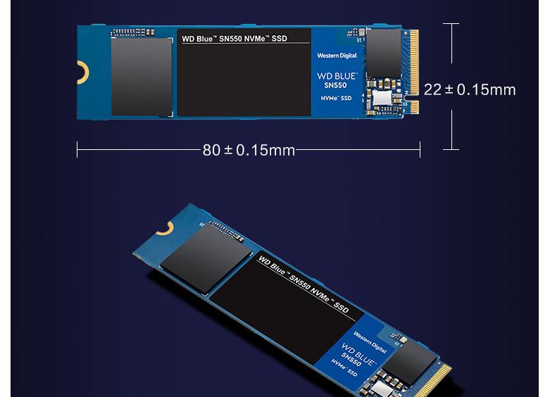 西部數(shù)據(jù)（Western Digital）250GB SSD固態(tài)硬盤 M.2接口（NVMe協(xié)議） WD Blue SN550 四通道PCIe 高速